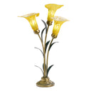 23.5"H Hand Blown Glass 3 Calla Lily Uplight Accent Lamp