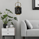 16"H Ford Lantern 1-Light Metal Pendant