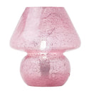 8.75" H Betsy Mushroom Pink Glass Accent Lamp
