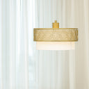 13"W Alena Drum Shade Pendant Light