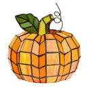9"H Patch the Pumpkin Stained Glass Accent Lamp