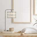 19.5"H Quentin Silver Drum Shade Table Lamp