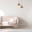 6.5"H Hammered Metal 1-Light Pendant