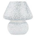 8.75" H Celeste Green/Blue/White Glass Mushroom Accent Lamp