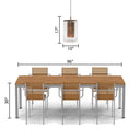 17"H Park Ave Cylinder 1-Light Glass Pendant