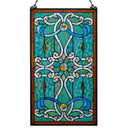 26"H Tiffany Style Stained Glass Brandi's Window Panel - Backlit