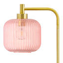 63"H Rowan Globe Shade Floor Lamp. Shade closeup-Off