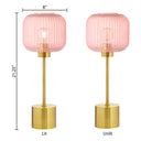 21"H Eagan Globe Shade Table Lamp. Dimensions