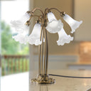 21" H Lily 10 Light Table Lamp on a blurred background