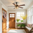 Carrie River of Goods Oil-Rubbed Bronze Metal 2-Light 52-Inch Ceiling Fan