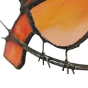 4.5" H Bird Quartet Stained Glass Window Panel Set