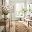 62" H Veronica Aged Silver-Finish Metal Floor Lamp