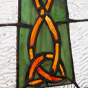 18" H Celtic Cross Stained Glass Window Panel