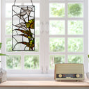 16" H Calla Lilies Design Stained Glass Window Panel