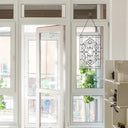 20" H Clear Floral Beveled Glass Window Panel