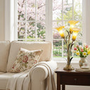 23.5"H Hand Blown Glass 3 Calla Lily Uplight Accent Lamp