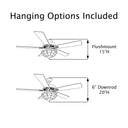 52" W Westley Tiffany Stained Glass Ceiling Fan with Remote Control