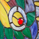 20.5"H Stained Glass Swallowtail Butterfly Window Panel