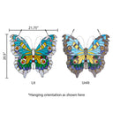 20.5"H Stained Glass Swallowtail Butterfly Window Panel