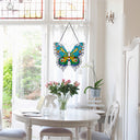 20.5"H Stained Glass Swallowtail Butterfly Window Panel