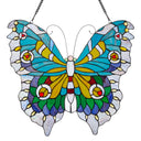 20.5"H Stained Glass Swallowtail Butterfly Window Panel-Backlit