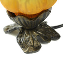 6.25" H Green and Orange Glass Tulip Accent Lamp
