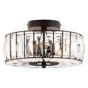11.5" Crystalline Semi-Flush Mount Ceiling Fixture
