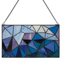 Geometric Abstract Stained Glass Window Panel