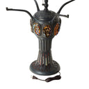 36" H Poppies Tiffany-Style Stained Glass Table Lamp