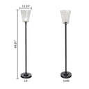69.25" H Maddie Metal and Glass Floor Lamp