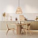 Brigitta 20"W Tiered Cream Jute Pendant Light