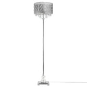60.5"H Brielle Polished Nickel and Crystal 1-Light Floor Lamp