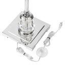 60.5"H Brielle Polished Nickel and Crystal 1-Light Floor Lamp