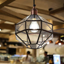 9" W Bettany Bohemian Clear Globe Shade Pendant Light