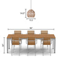 Charlotte River of Goods Metal and Woven Hemp Rope Hanging Pendant Light