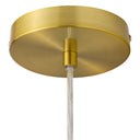 10" W Bouvier Metal and Stained Glass Pendant Light