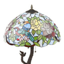 25" H Phylicia Multicolored Dome Shaped Stained Glass Table Lamp with Novelty Base