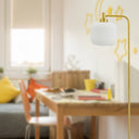 63"H Rowan Globe Shade Floor Lamp