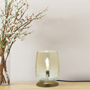 7.9"H Bordeaux Handblown Glass Shade Accent Table Lamp