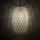6" W Austin Glam White and Clear Glass Globe Shade Pendant Light
