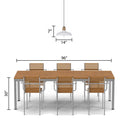 Danica 14"W White and Jute Drum Pendant Light