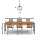 11.75"W Riley Caged Globe Shade Pendant Light