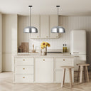 Sybil 17.75"W Star-Shaped Cutout Silver Pendant Light