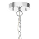 11.75"H Glass + Faceted Crystal Glass Jewels Plug-in and Hardwire Hanging Pendant
