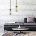 9.75" W 2-Light Angelique Metal, Glass and Mango Wood Pendant