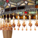 59" H Parisian Tiffany Stained Glass Umbrella Shade Floor Lamp