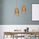 12.25"W 1-Light Milani Metal Tiered Empire Pendant