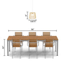 9.875"W Lucai Caged Globe Shade Pendant Light