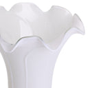 6"H Hand Painted White Glass Replacement Lily Shade
