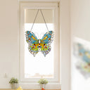 20.5"H Stained Glass Swallowtail Butterfly Window Panel